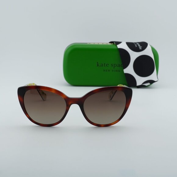 Kate Spade AMBERLEE/S 01NR HA Cat Eye Sunglasses - Havana/Brown main image 9
